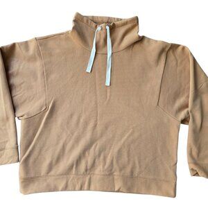 Madewell Ribbed Funnelneck Sweatshirt Orange Women's XL Preowned Great